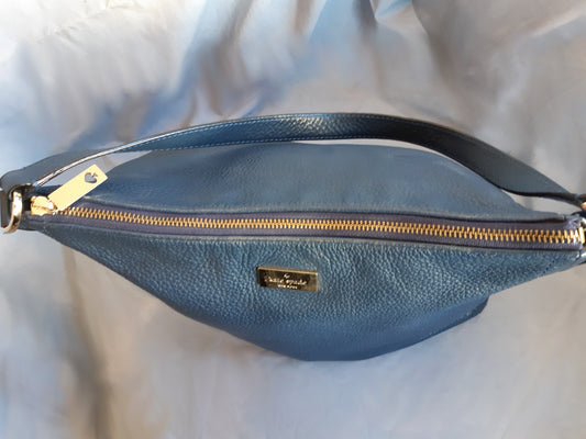 PhoenixLuxe Luxury Consign Hub Kate Spade Navy Pebble Leather Highland Place Bria Shoulder Bag